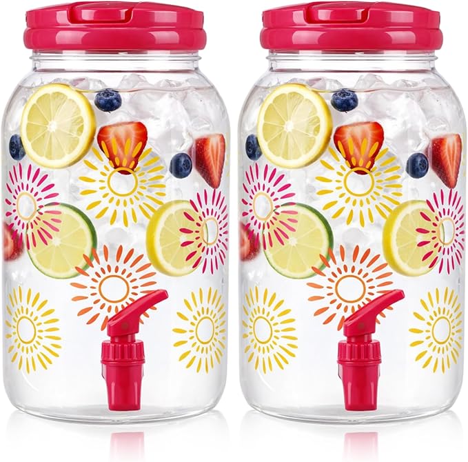 Havawish 2 Pcs 1 Gallon Plastic Beverage Dispenser by Havawish
