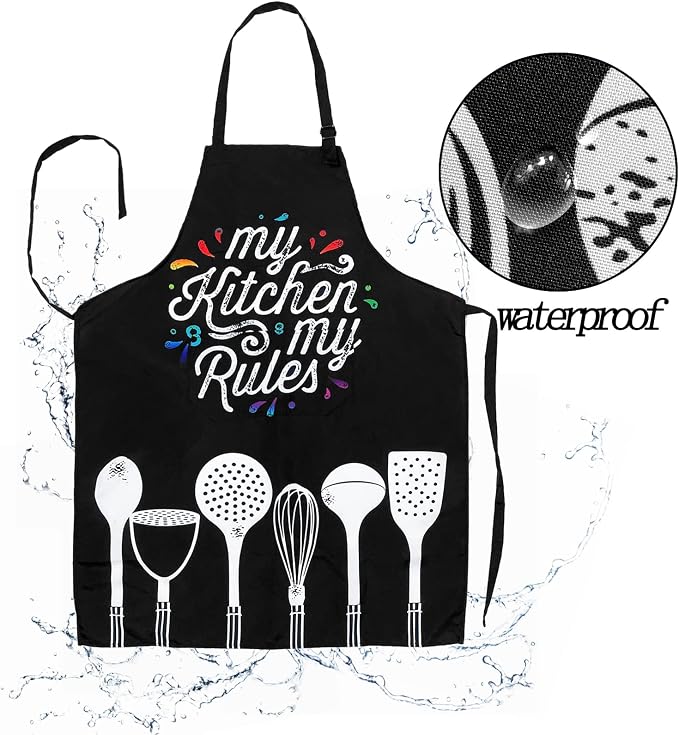 Adjustable Waterproof Apron Bib Apron - Image 5