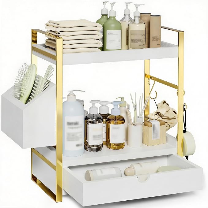 2-Tier Bathroom Counter Organizer by Unknown