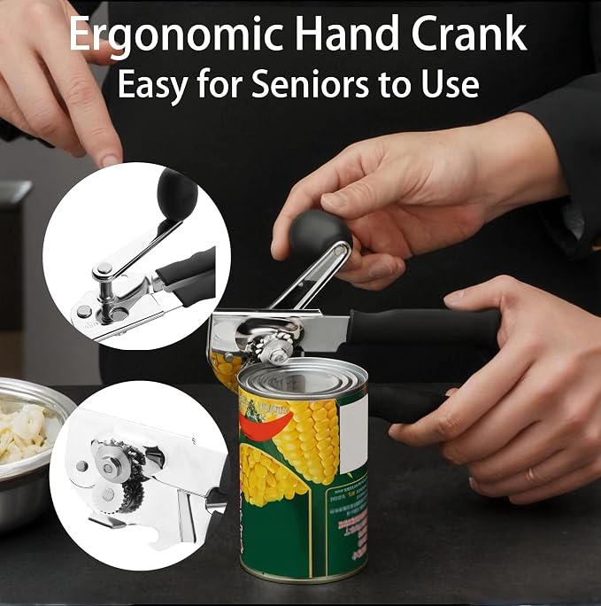 Manual Can Opener Heavy Duty Smooth Edge - Image 2