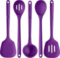 Silicone Kitchen Cooking Utensil Set: U-Taste 600ºF Heat Resistant 13.6in Extra by U-Taste