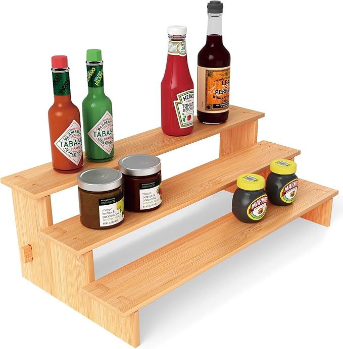 JinDoWin 3 Tiered Spice Rack Organizer - Image 7