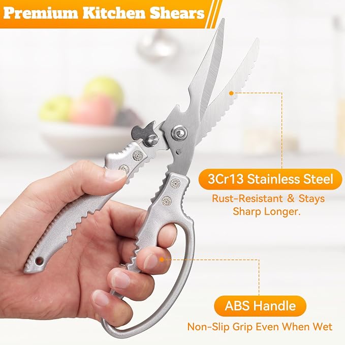 Heavy Duty Kitchen Scissors, Poultry Shears - Image 3