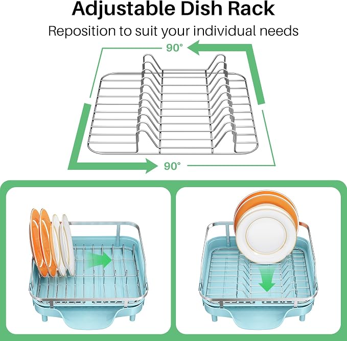 SNTD Dish Drying Rack, Expandable Dish Rack - Image 7