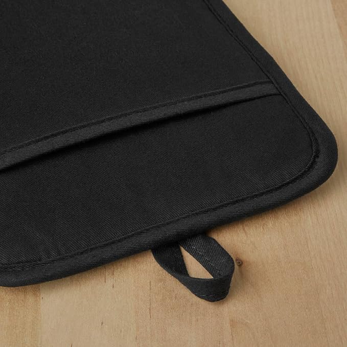 KITCHENAID Ribbed Soft Silicone Pot Holder 2-Pack Set, Matte Black - Image 3