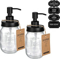 Amolliar Mason Jar Liquid Soap Dispenser, 16OZ Refillable Glass Soap Dispenser by Amolliar