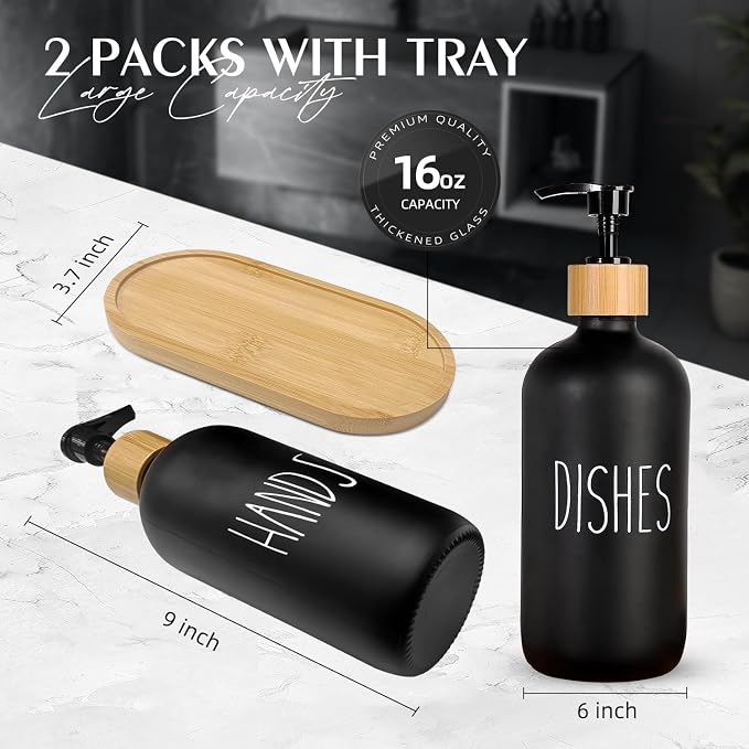 Arktek Glass Soap Dispenser Set - Image 2