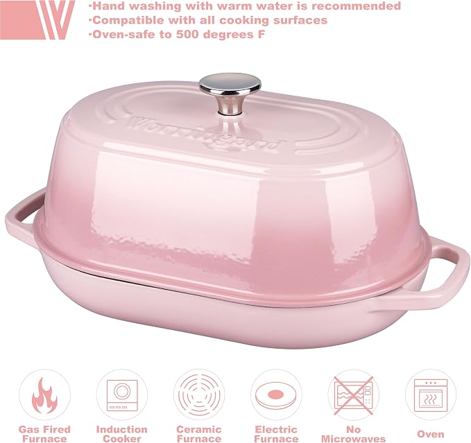 VORRINGARD Enameled Cast Iron Dutch Oven Pot - Image 3