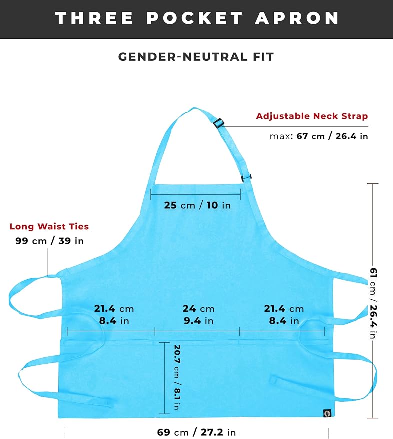 Chef Works Unisex Three Pocket Apron - Image 6