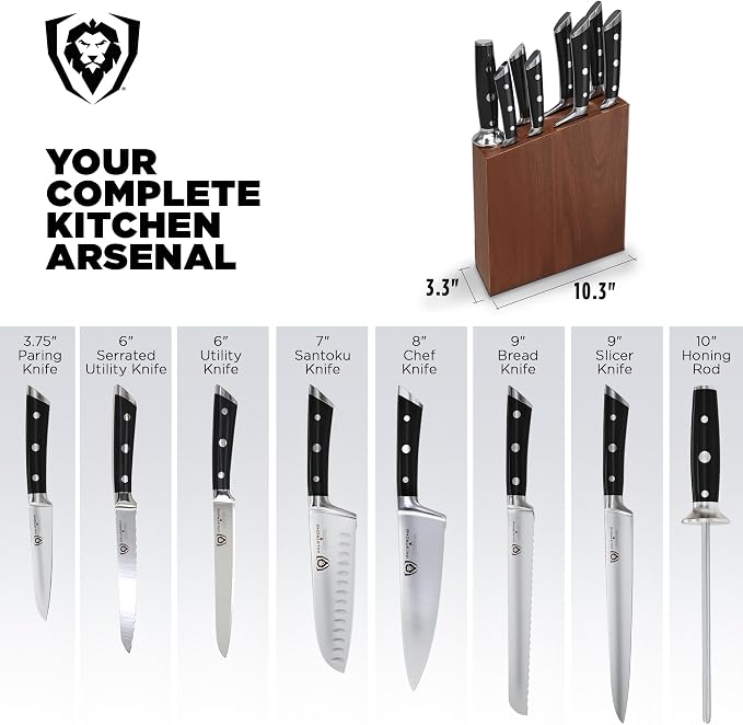 Dalstrong 8-Piece Knife Block Set — German High-Carbon Steel, Hand-Polished - Image 6
