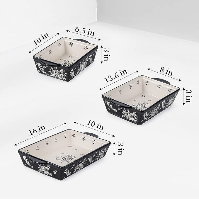 Wisenvoy Casserole Dishes For Oven Baking Dish Ceramic Casserole Dish Lasagna - Image 7