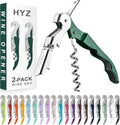 HYZ 2-Pack Wine Opener Waiter Corkscrew, Professional Wine Key by HYZ