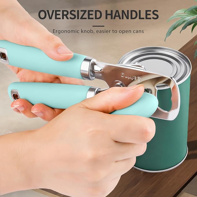 Safring Can Opener Manual, Heavy Duty Stainless Steel Smooth Edge Can Openers - Image 5