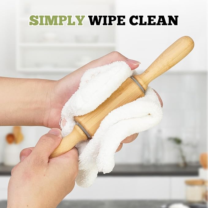 10 inch Wooden Rolling Pin for Baking - Image 5