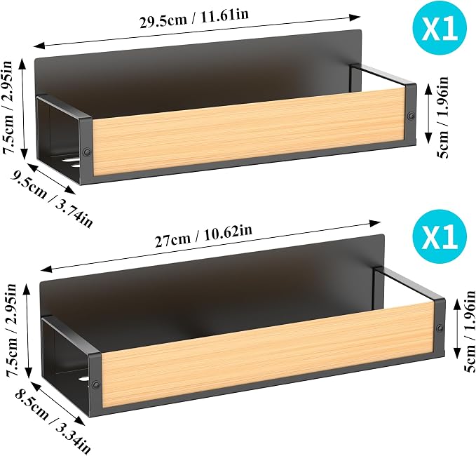 HuggieGems 2 Pack Magnetic Spice Storage Rack Organizer - Image 5