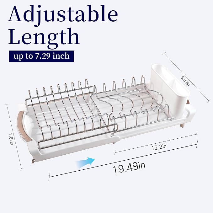 Dish Drying Rack Compact Expandable - Image 2