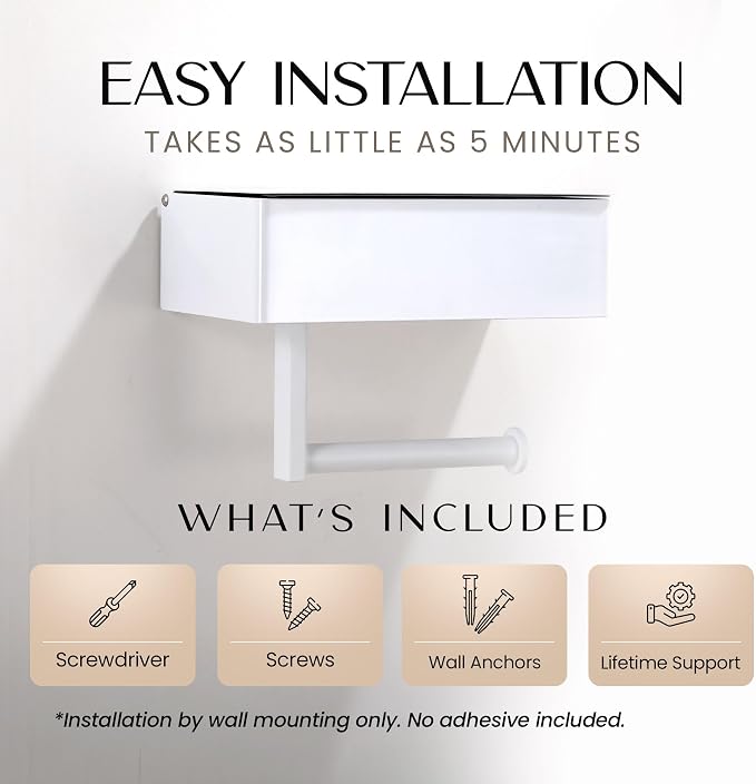 Day Moon™ - Toilet Paper Holder - Modern Roll Holder - Image 5