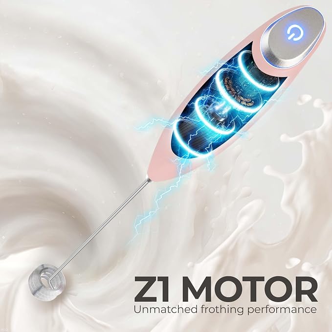 Zulay Kitchen Patented Tornado Triple Whisk Milk Frother - Image 7