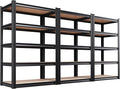 Set of 3 Garage Shelving-2050LBS 5 Tier Storage Shelves, Adjustable Heavy Duty by Unknown