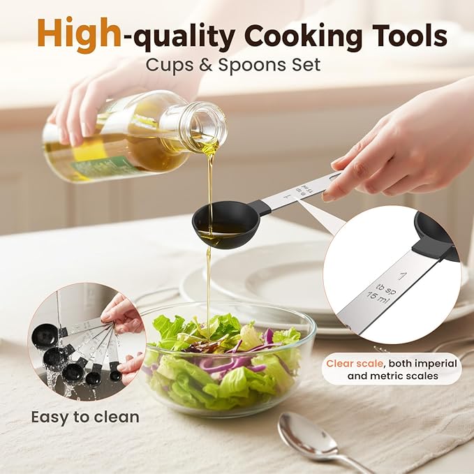 16PCS Measuring Cups and Spoons Set, Measuring Spoon Set - Image 6