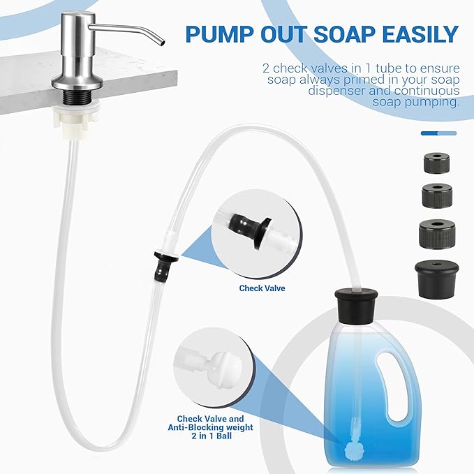 Yofidra Sink Soap Dispenser Extension Kit: Under Sink Dish Soap Dispenser - Image 3