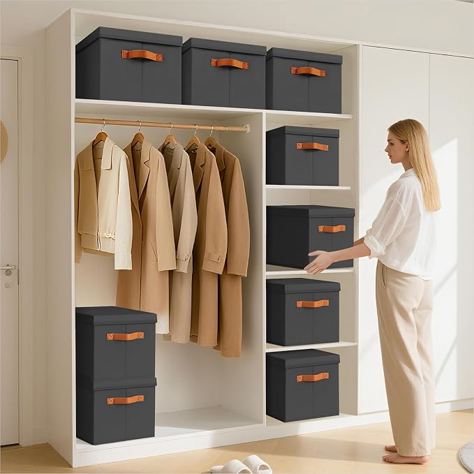 Homsorout Storage Bins with Lids - Image 4