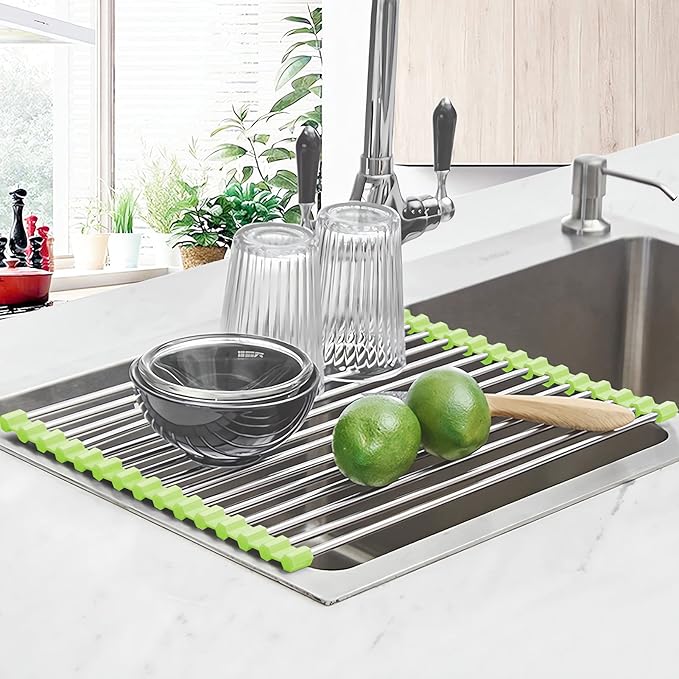 Seropy Roll Up Dish Drying Rack Over The Sink Drying Rack - Image 2