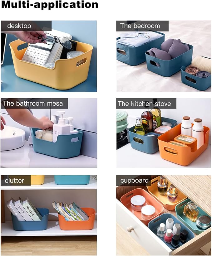 OWill 12-Pack Mixed Plastic Storage Bins and Baskets - Image 5