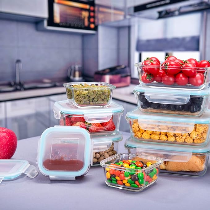S SALIENT 18 Piece Glass Food Storage Containers - Image 5