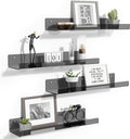 upsimples Acrylic Shelves for Wall Decor, Living Room, Floating Bookshelves for by upsimples