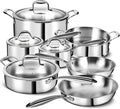 3 Ply Stainless Steel 11-Piece Cookware Set by EWFEN