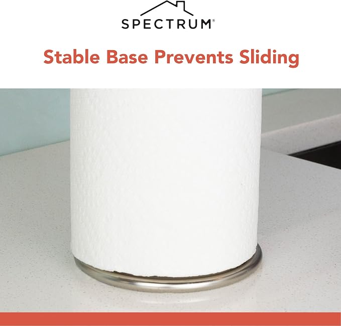 Spectrum 41078 Diversifies Designs Paper Towel Holder, 2 Ounce, Satin Nickel - Image 4