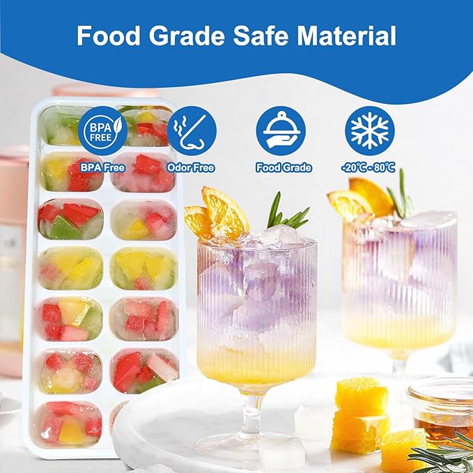 Ice Cube Tray, Ice Cube Trays for Freezer 4 Pack - Image 3