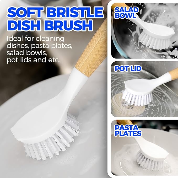 Holikme 3 Pack Dish Brush Set - Image 2