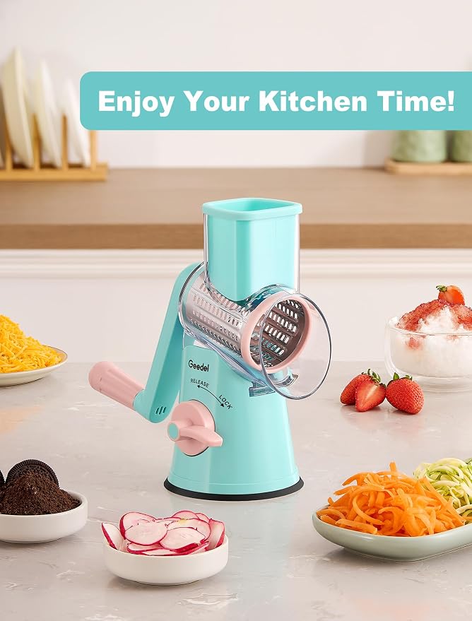Geedel Rotary Cheese Grater Cheese Shredder - Image 8