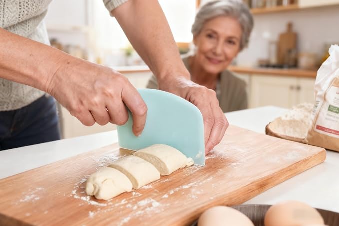 5-Pack Dough Scraper Bowl Food-safe Plastic Dough Cutter Flexible Bench - Image 9