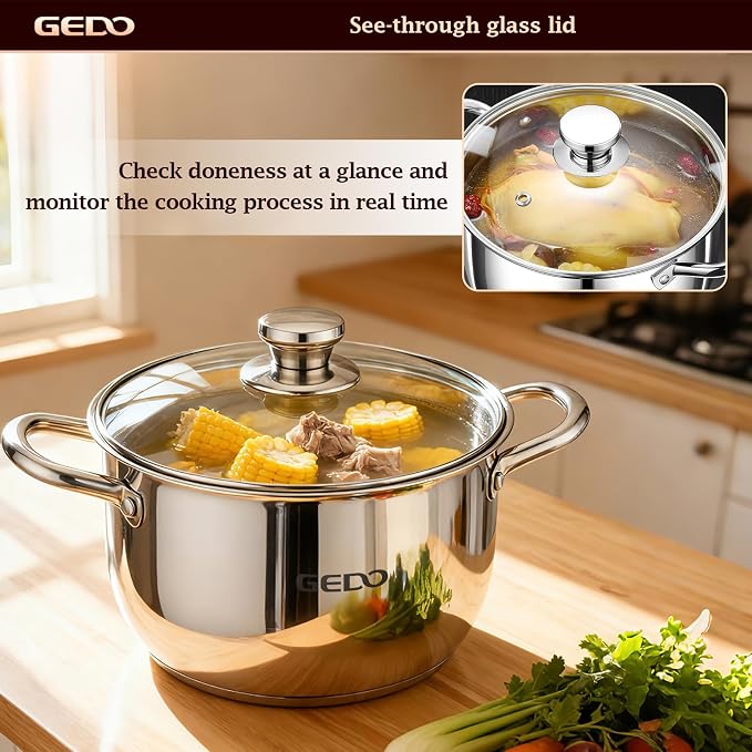GEDO Stainless Steel Stock Pot - Image 8