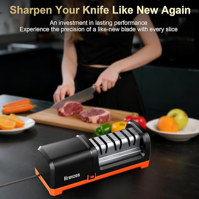 Knife Sharpener Electric for Kitchen Knives, - Image 2