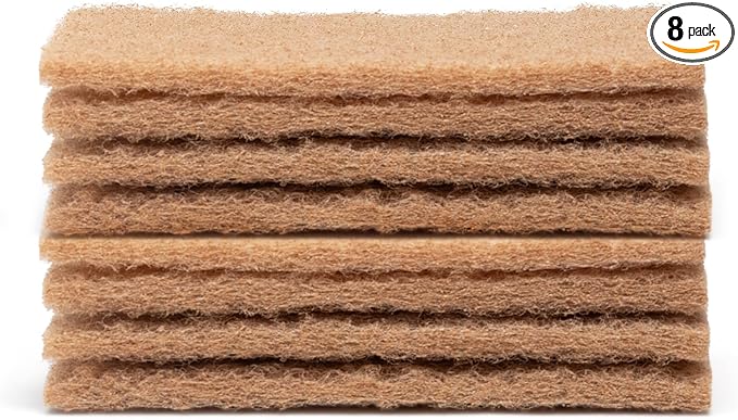 Full Circle Neat Nut, Walnut Scour Pads – Pack of 8 – Powerful, Non-Scratch by FULLCIRCLE