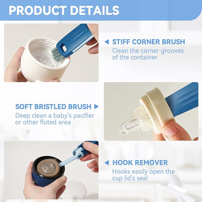 3 in 1 Cup Lid Gap Cleaning Brush Set, Cup Lid Gap Cleaner, Home Kitchen - Image 5