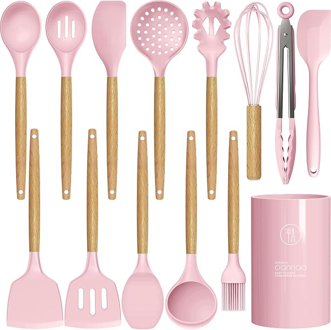 Silicone Kitchen Utensils Set by oannao