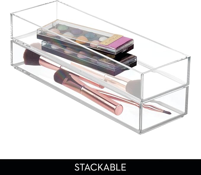 iDesign Plastic Makeup Drawer Organizer Tray - Image 4