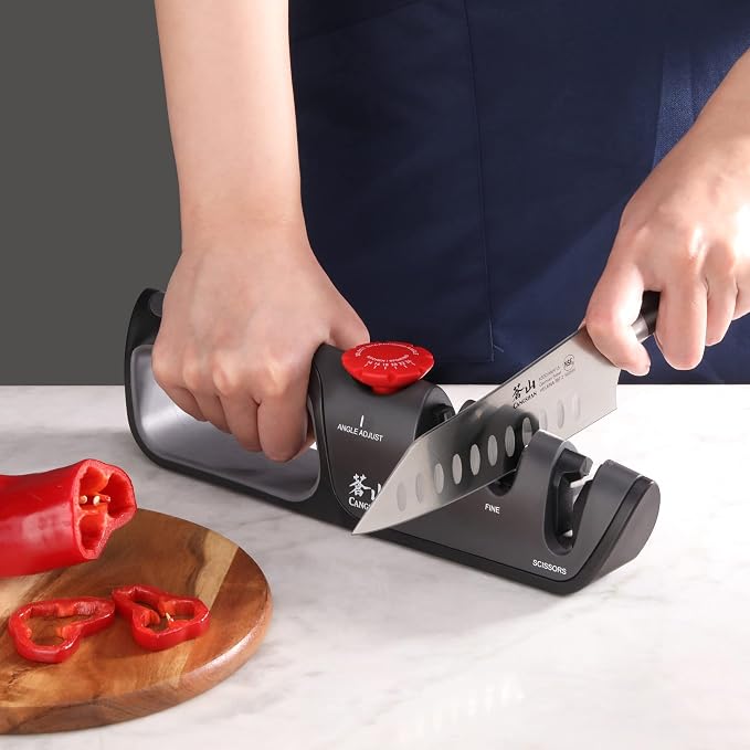 Cangshan 1026108 3-Stage Adjustable 14-24 Degree Professional Knife + Scissor - Image 7