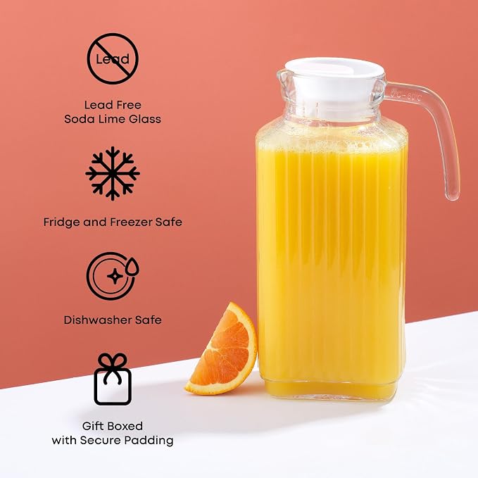 JoyJolt 60oz Glass Pitcher - Image 5