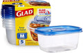 Glad GladWare Medium Rectangle Food Storage Containers by GladTrashFoodStorage