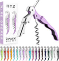 HYZ 2-Pack Wine Opener Waiter Corkscrew, Professional Wine Key by HYZ
