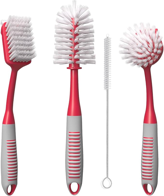 Dish Brush Set of 4 by TrazonProducts