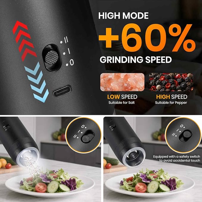Gravity Electric Salt Grinder Set - Image 4