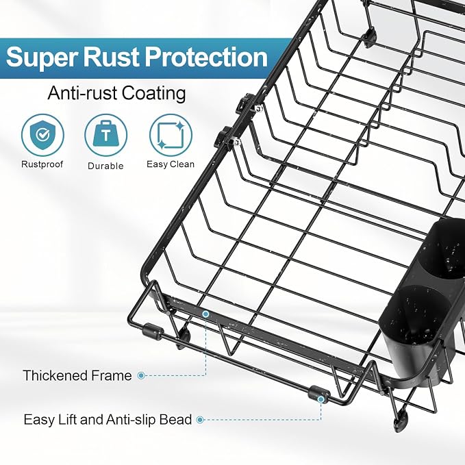 iSPECLE Expandable Dish Drying Rack - Image 5