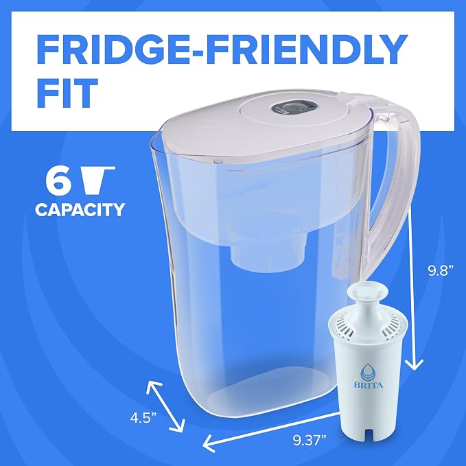 Brita Small 6 Cup Water Filter Pitcher, 1 BritaPlus Filter - Image 7